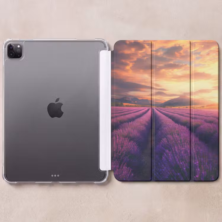 iPad-Hülle - Lavendelfeld - Sonnenuntergang - Lila — 6