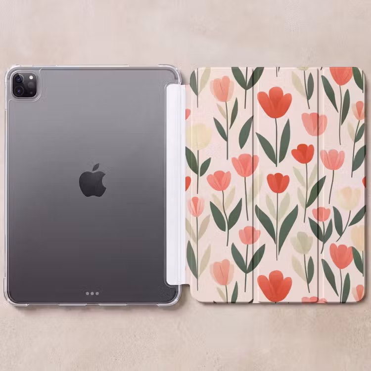 iPad-Hülle - Tulpen - Modern - Rosa — 6