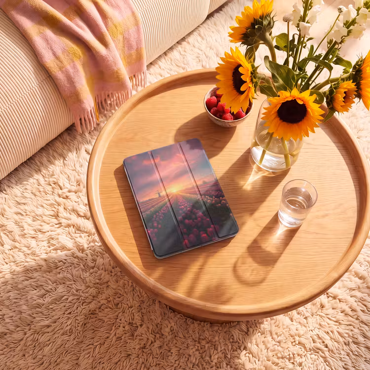 iPad-Hülle - Windmühle - Sonnenuntergang - Landschaft — 2
