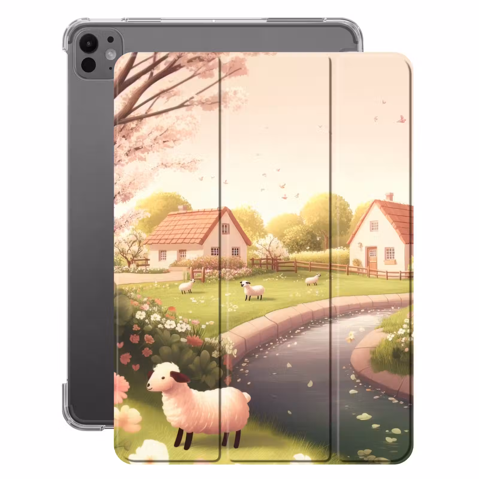 iPad-Hülle - Schafe - Hütte - Landleben — 1