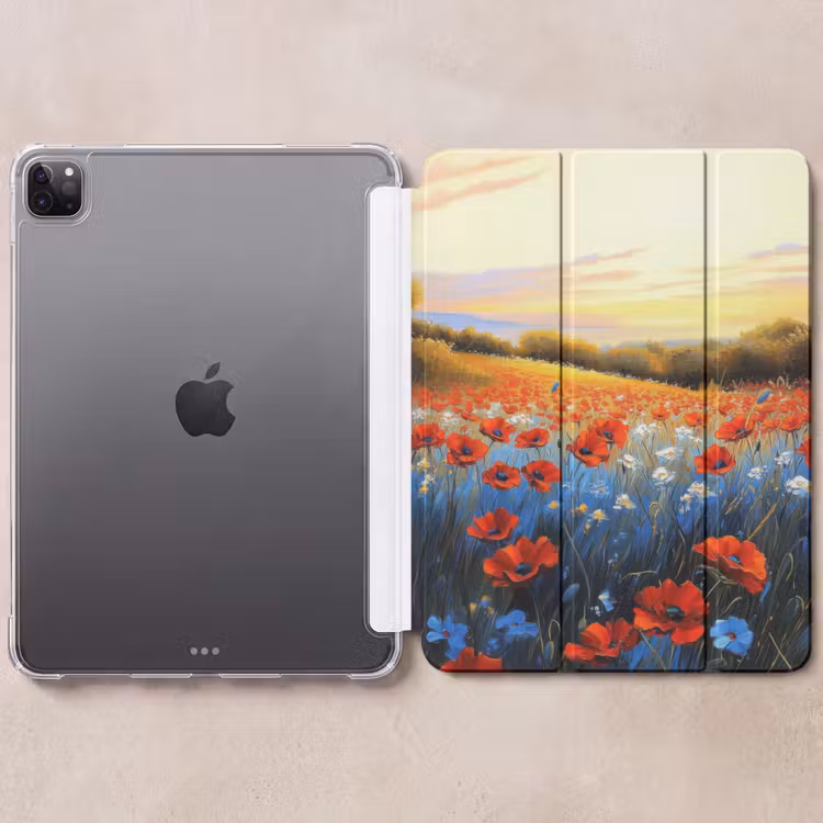 iPad-Hülle - Mohn - Blumenfeld - Farbenfroh — 6