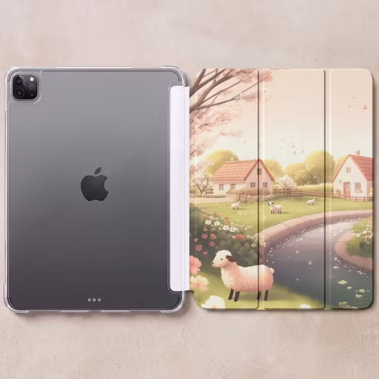 iPad-Hülle - Schafe - Hütte - Landleben — 6