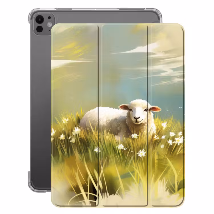 iPad-Hülle - Schafe - Wiese - Grün — 1
