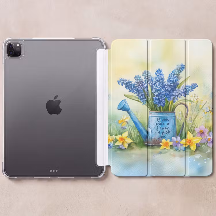 iPad-Hülle - Lavendelblüten - Zitat - Gießkanne — 6