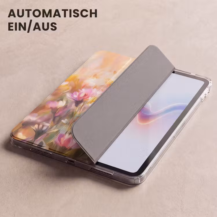 iPad-Hülle - Schmetterlinge - Orange - Blumen — 5