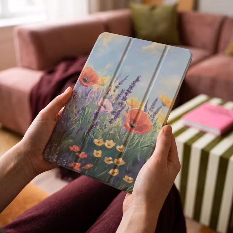 iPad-Hülle - Wiese - Blumen - Farbenfroh — 4