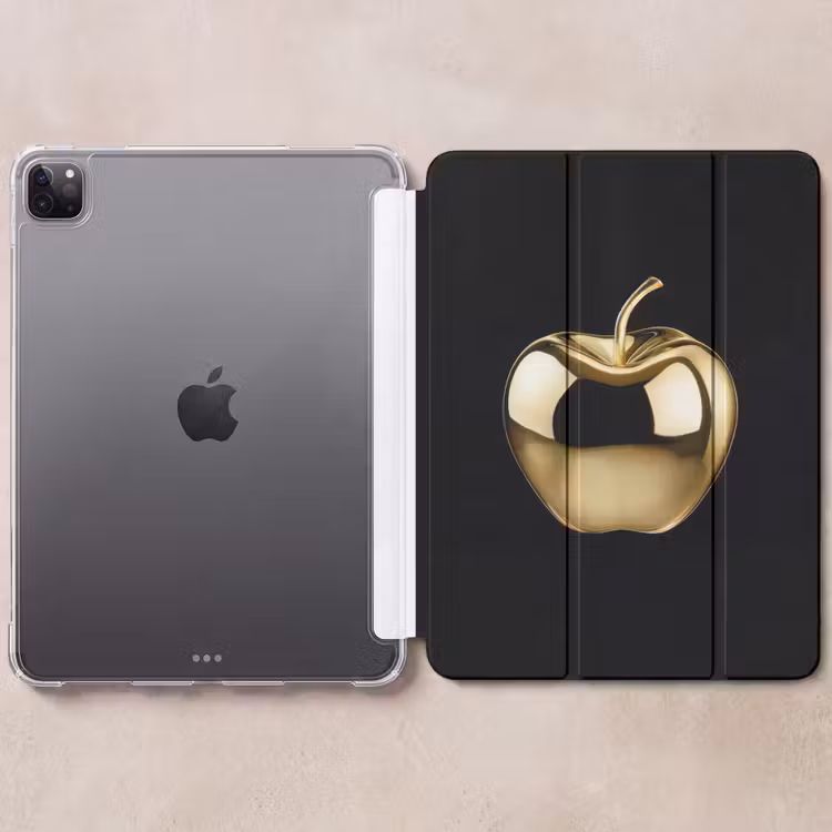 iPad-Hülle - Apfel - Gold - Chrom - Schwarz — 6