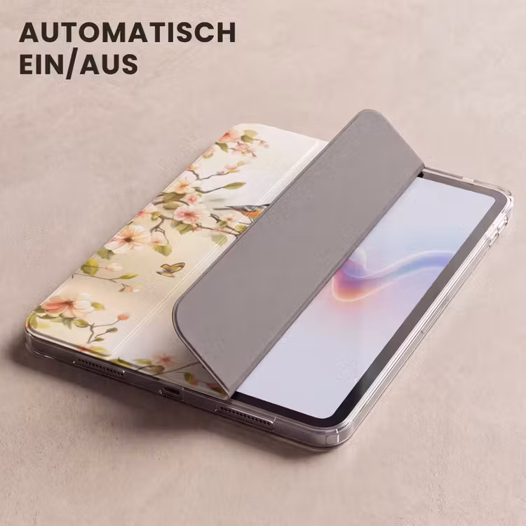 iPad-Hülle - Äste - Blumen - Vögel - Rosa — 5