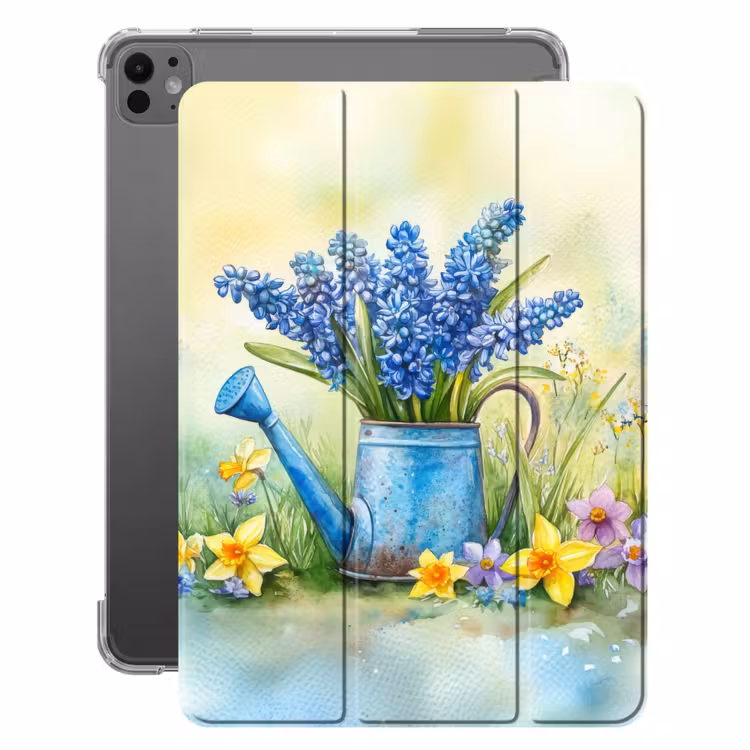 iPad-Hülle - Gießkanne - Lavendel - Blüten — 1