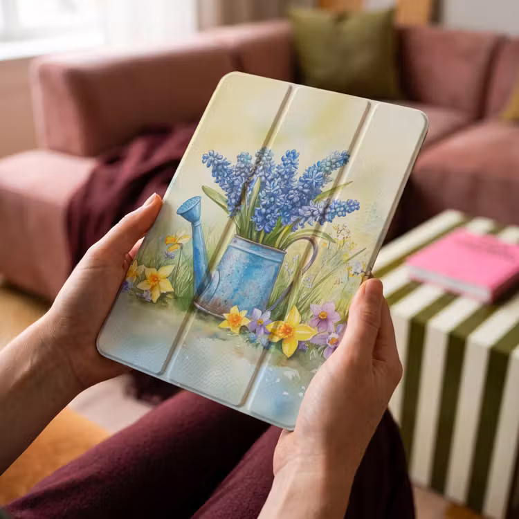 iPad-Hülle - Gießkanne - Lavendel - Blüten — 4