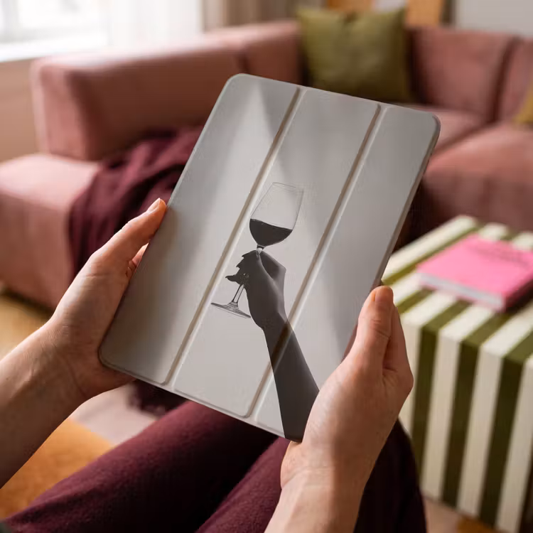 iPad-Hülle - Leicht - Wein - Rot - Glas — 4