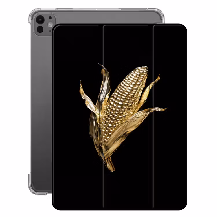 iPad-Hülle - Mais - Lebensmittel - Gold - Schwarz — 1