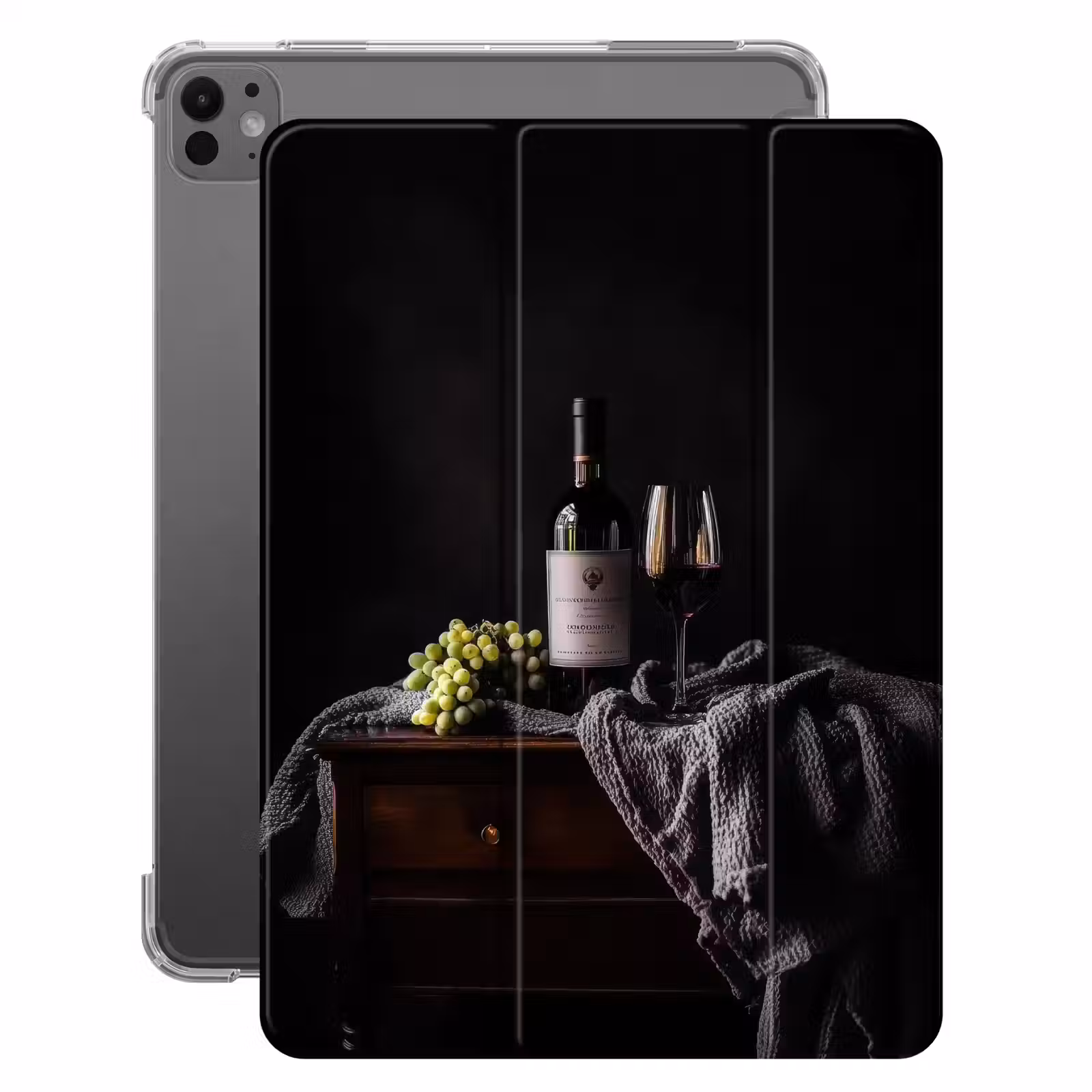 iPad-Hülle - Trauben - Wein - Rot - Tafel — 1