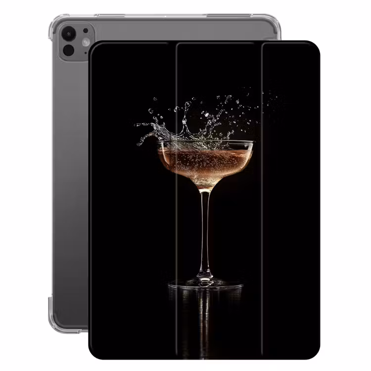 iPad-Hülle - Cocktail - Schwarz - Spritzer - Glas — 1