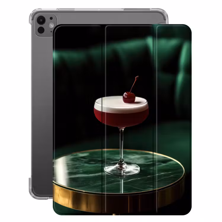 iPad-Hülle - Kirsche - Cocktail - Rot - Marmor — 1