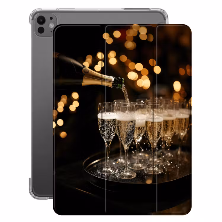 iPad-Hülle - Lichter - Champagner - Gläser — 1