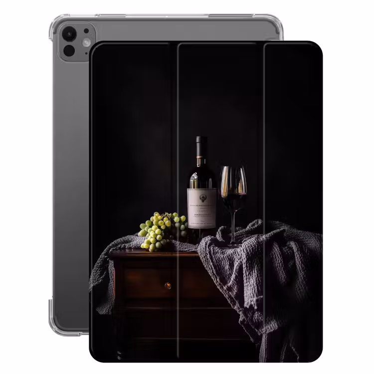 iPad-Hülle - Trauben - Wein - Rot - Tafel — 1