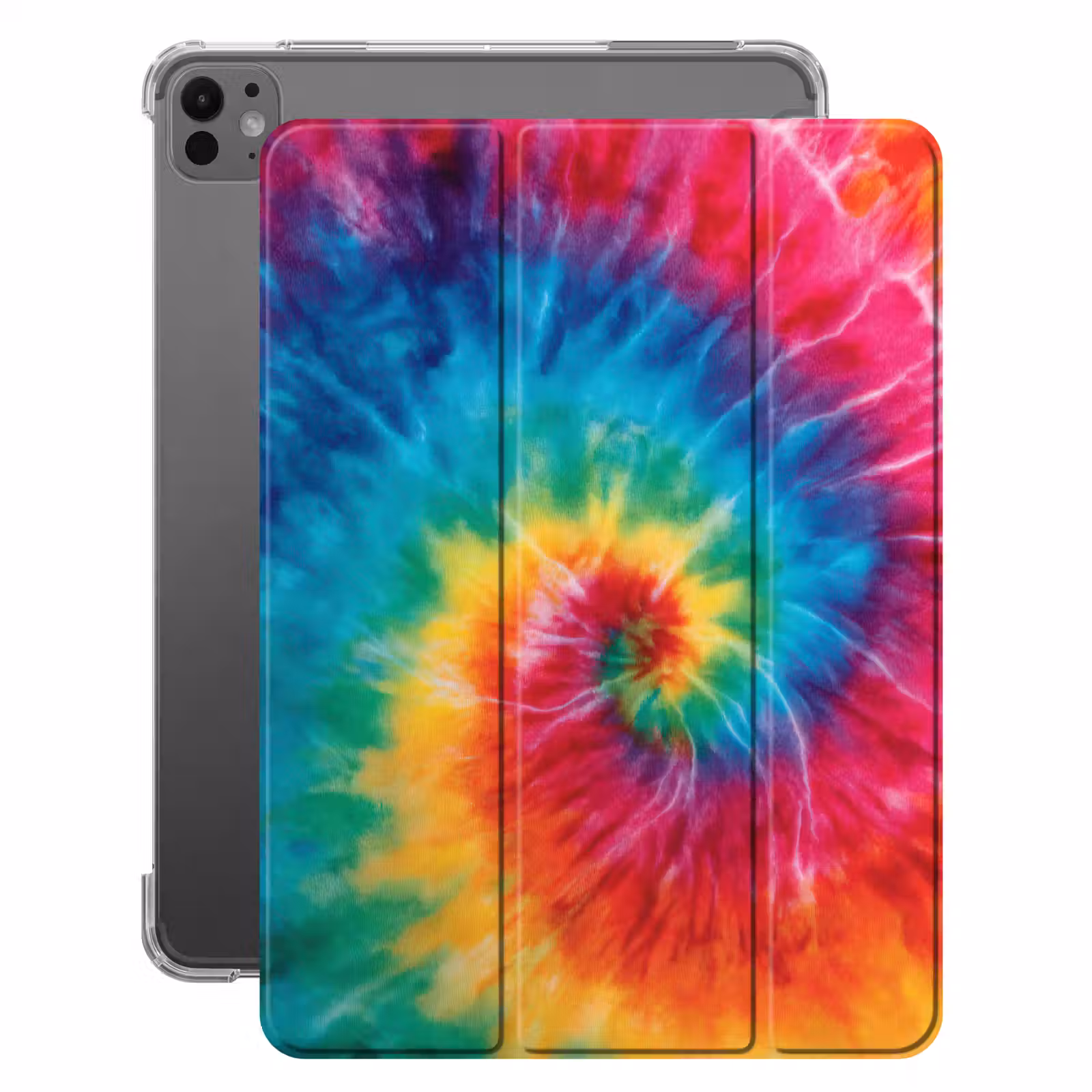 iPad-Hülle - Regenbogen - Krawattenfärbung - Bunt - Blau — 1
