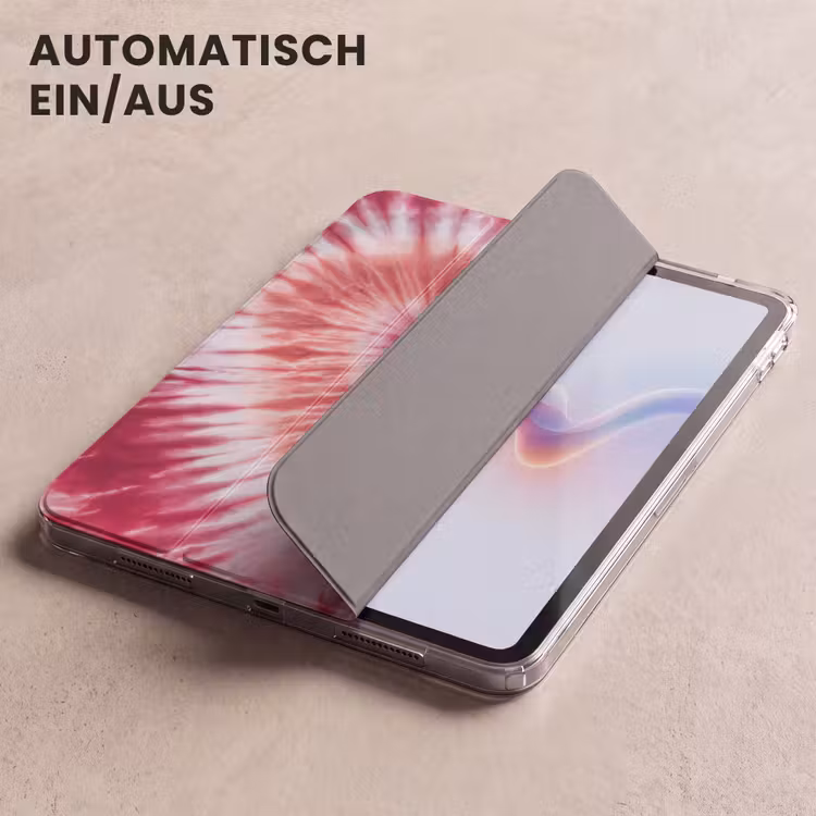 iPad-Hülle - Herzform - Rosa - Krawattenfärbung — 5