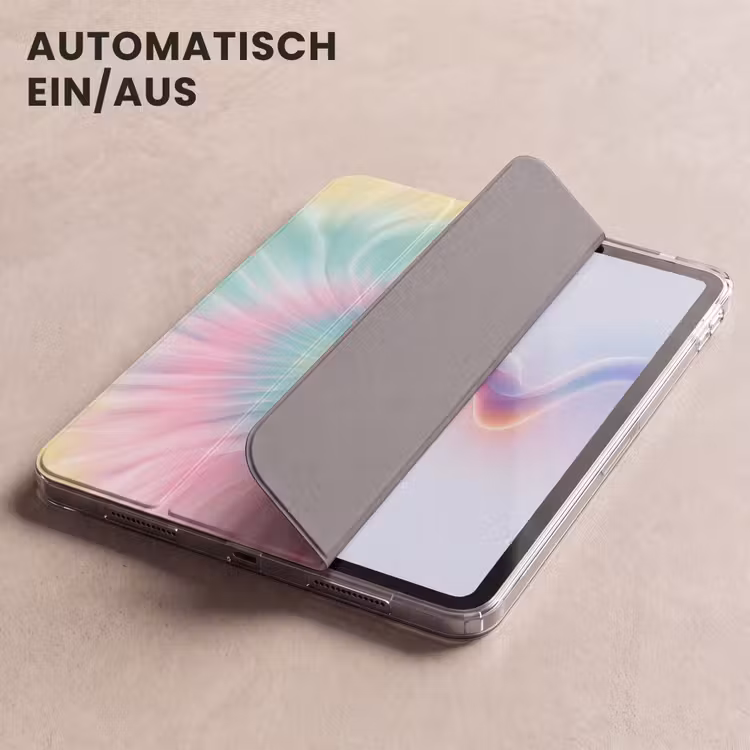 iPad-Hülle - Pastelltöne - Krawattenfärbung - Rosa — 5