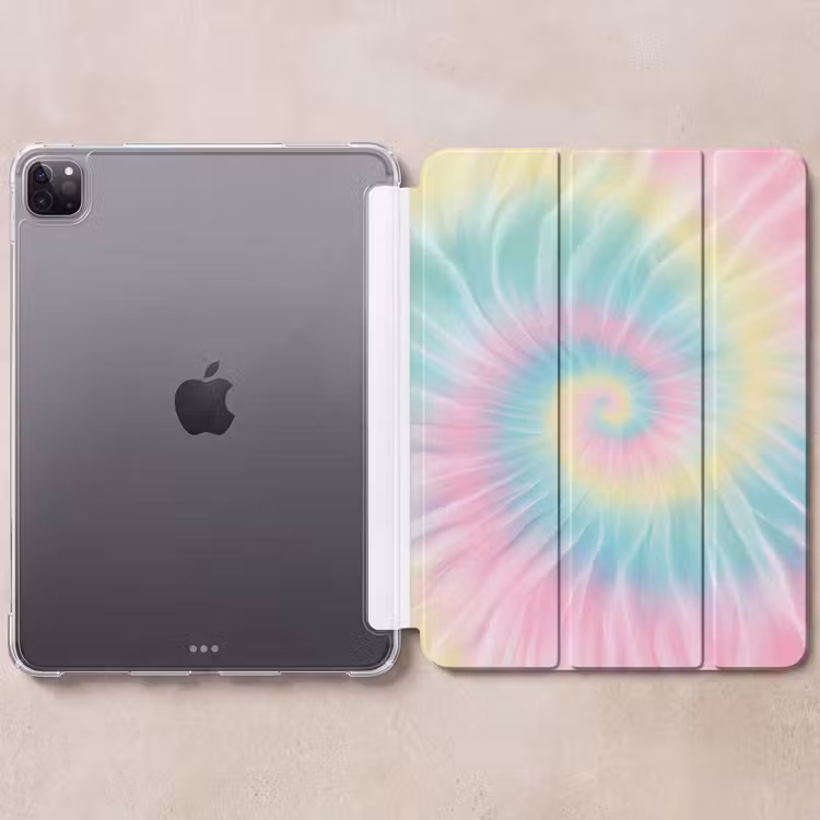 iPad-Hülle - Pastelltöne - Krawattenfärbung - Rosa — 6