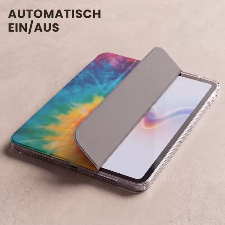 iPad-Hülle - Regenbogen - Krawattenfärbung - Bunt - Blau — 5