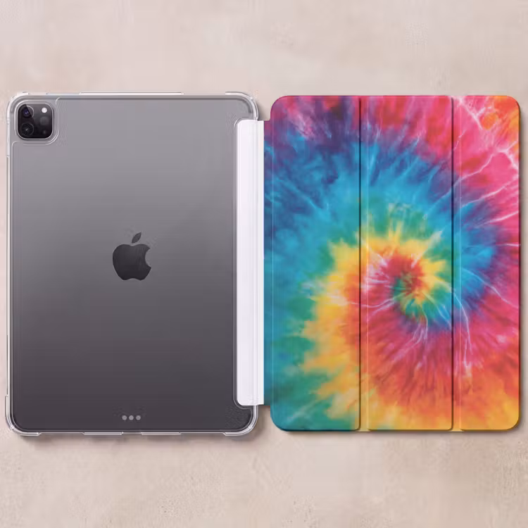 iPad-Hülle - Regenbogen - Krawattenfärbung - Bunt - Blau — 6