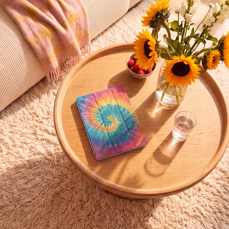 iPad-Hülle - Regenbogenfarben - Krawattenfärbung - — 2