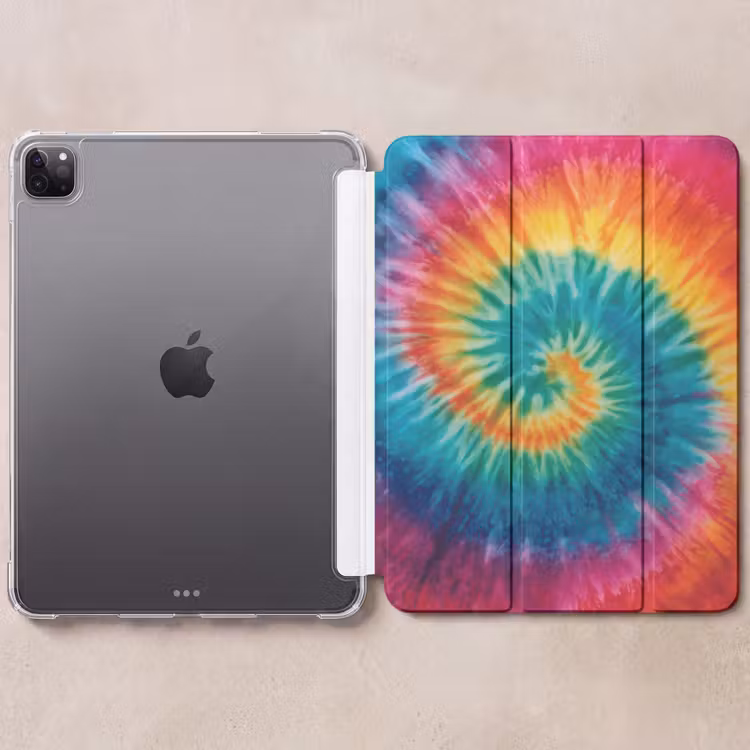iPad-Hülle - Regenbogenfarben - Krawattenfärbung - — 6