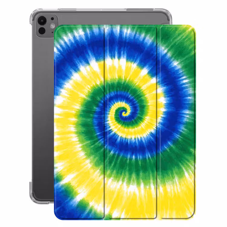 iPad-Hülle - Spirale - Grün - Rotierend — 1