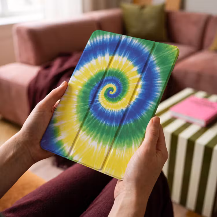 iPad-Hülle - Spirale - Grün - Rotierend — 4