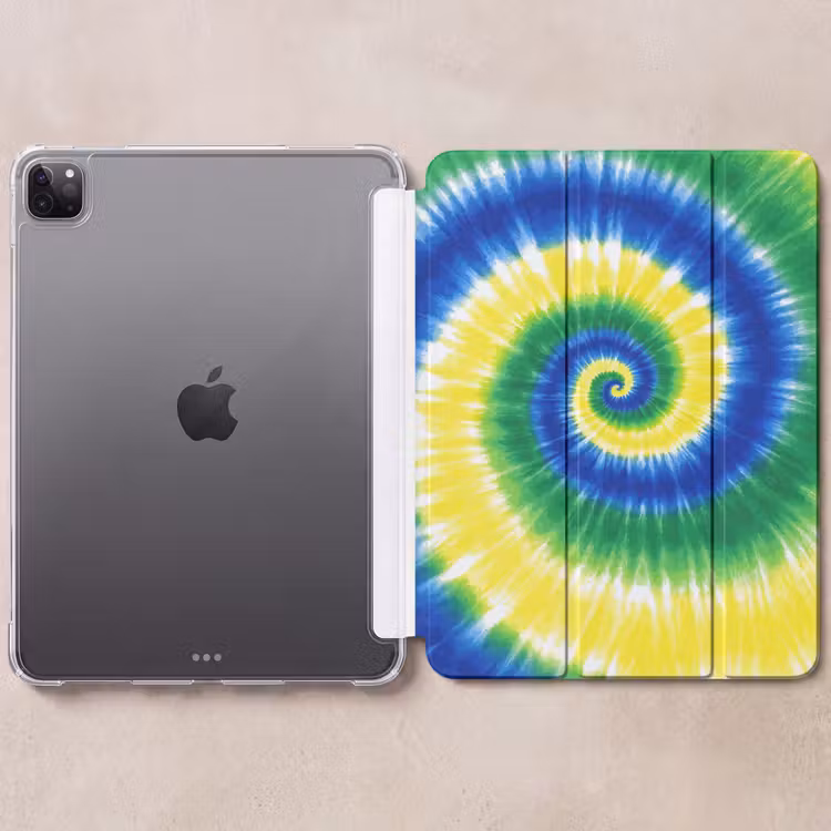 iPad-Hülle - Spirale - Grün - Rotierend — 6