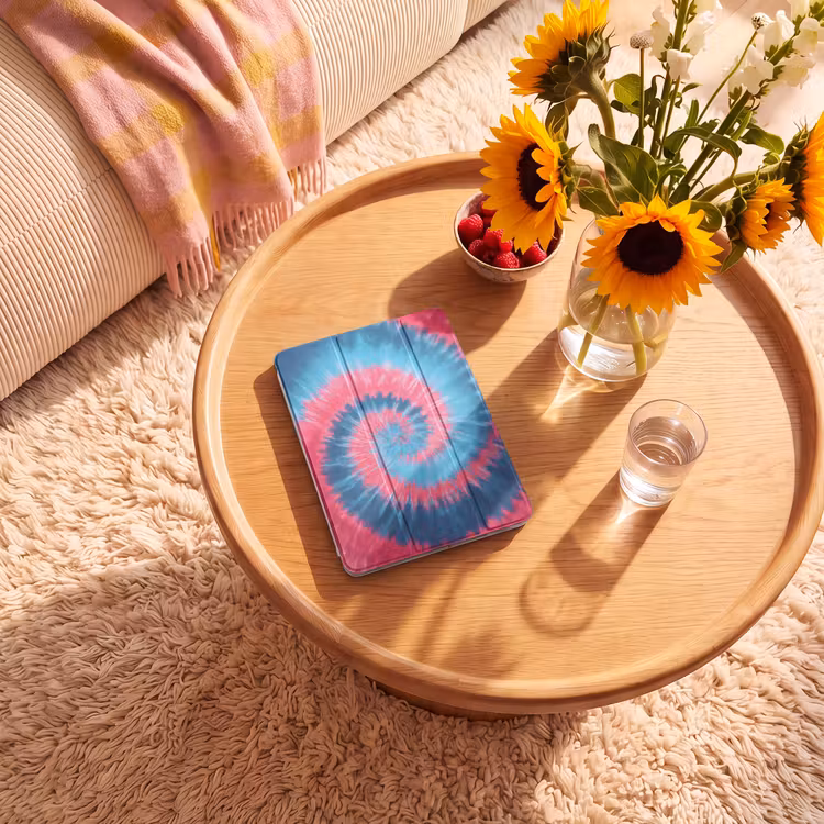 iPad-Hülle - Spirale - Rosa - Rotierend — 2