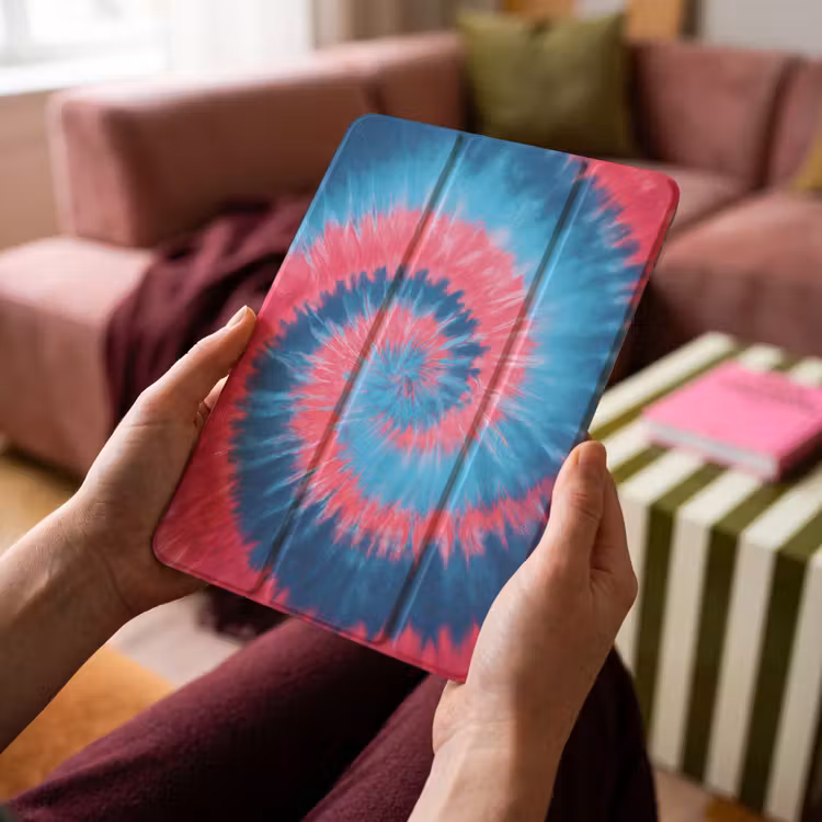 iPad-Hülle - Spirale - Rosa - Rotierend — 4