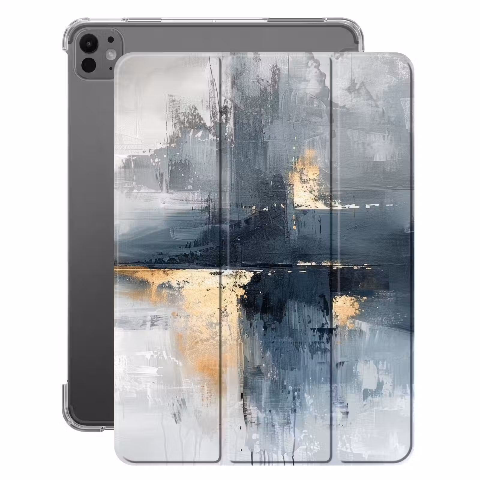 iPad-Hülle - Abstrakt - Farbe - Kunst - Gold — 1
