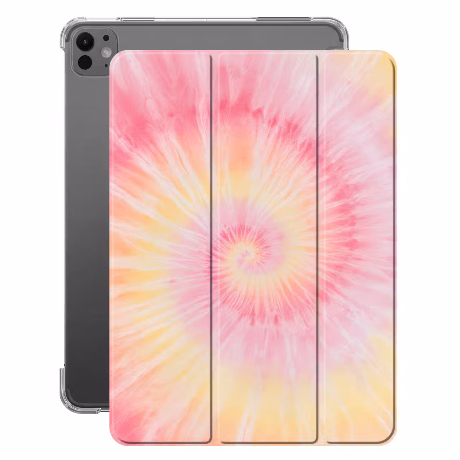 iPad-Hülle - Muster - Tie Dye - Pastelltöne - Rosa — 1