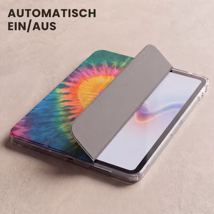 iPad-Hülle - Herz - Krawattenfärbung - Farbenfroh — 5