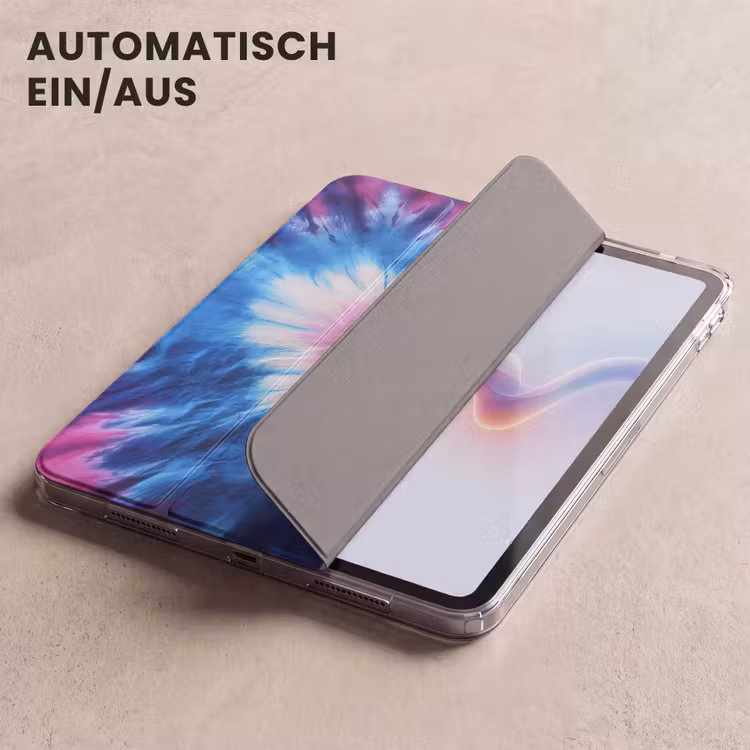 iPad-Hülle - Herzförmig - Krawattenfärbung - Lila — 5
