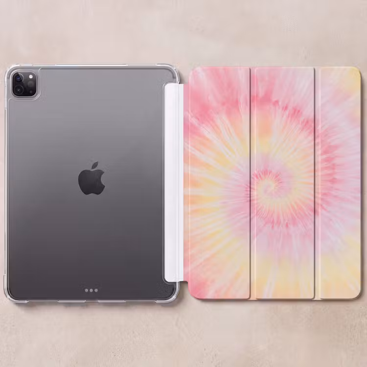 iPad-Hülle - Muster - Tie Dye - Pastelltöne - Rosa — 6