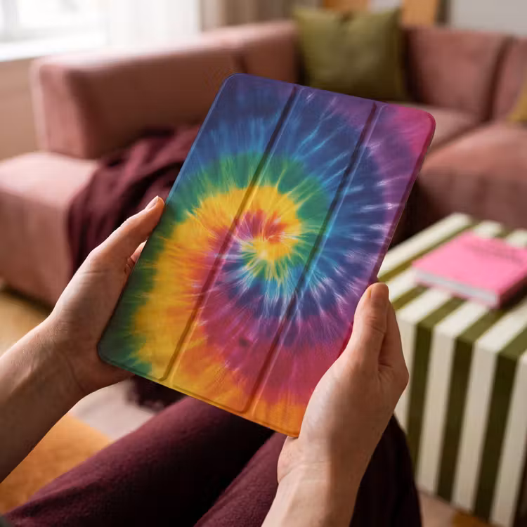 iPad-Hülle - Regenbogenfarben - Spirale - Farbenfroh — 4