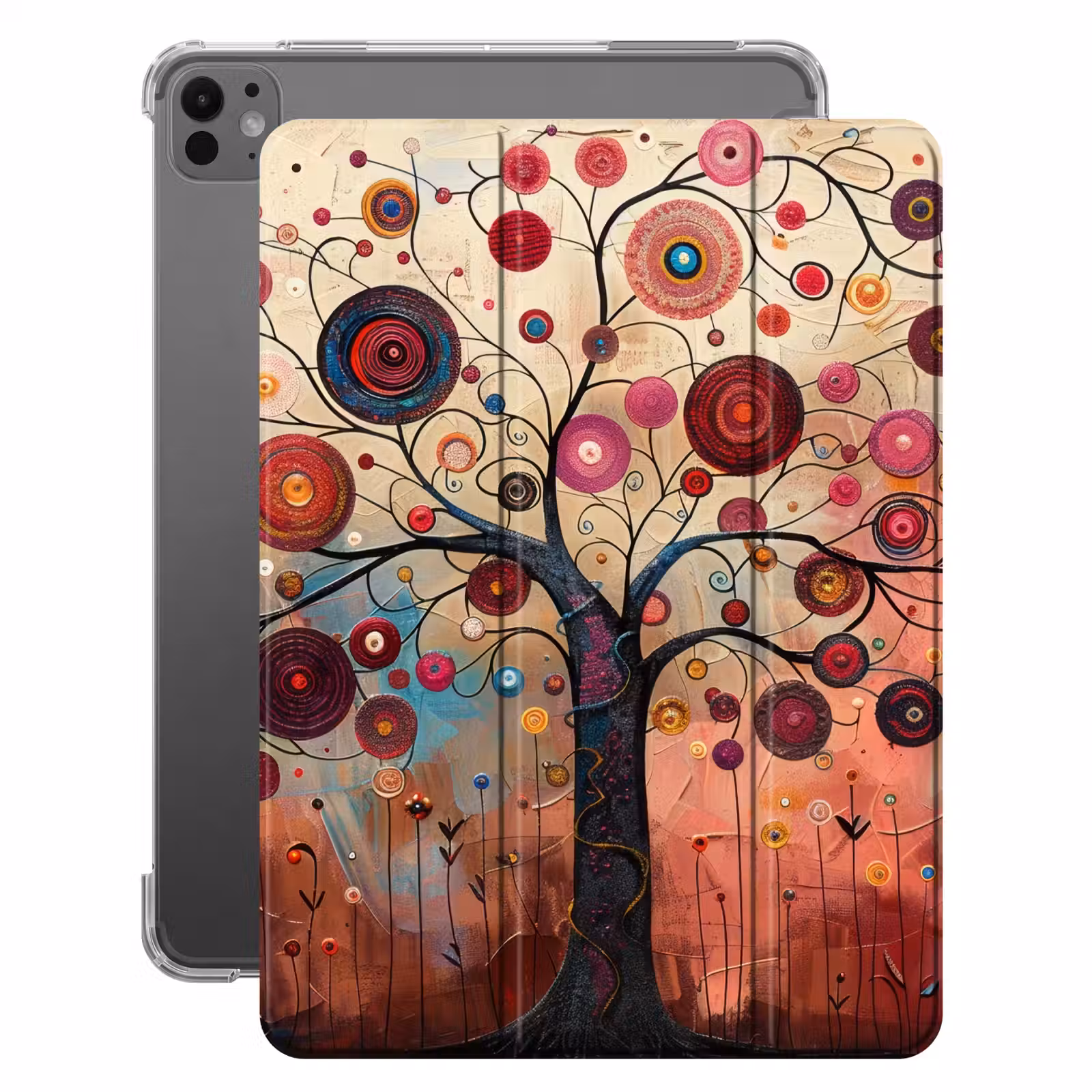 iPad-Hülle - Baum - Lila - Abstrakt - Kunst — 1