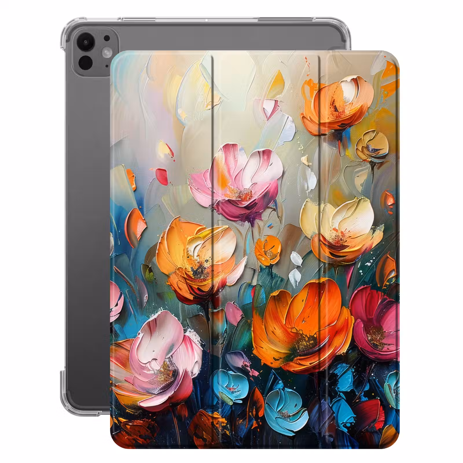 iPad-Hülle - Blumen - Bunt - Abstrakt - Farbe - Natur — 1
