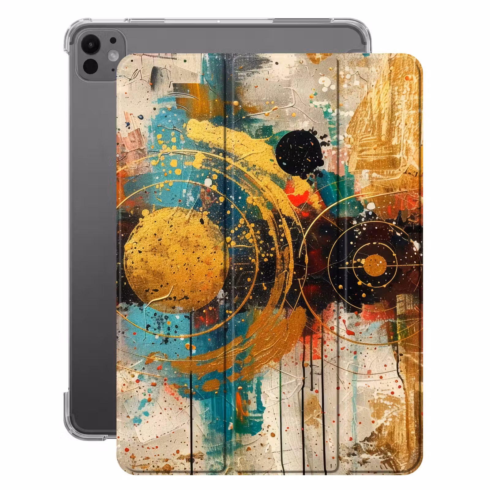iPad-Hülle - Kunst - Abstrakt - Ästhetisch - Gold — 1