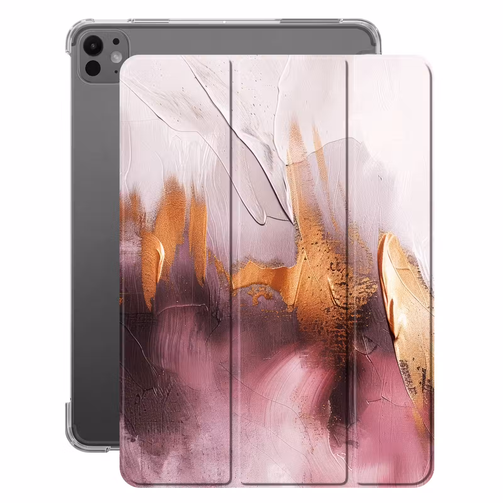 iPad-Hülle - Lila - Abstrakt - Farbe - Gold — 1