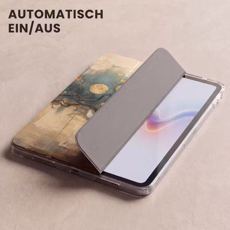 iPad-Hülle - Baum - Abstrakt - Braun - Gold - Industriell — 5