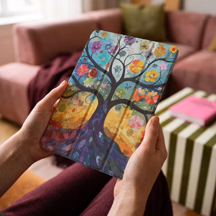 iPad-Hülle - Baum - Bunt - Blumen - Kunst - Abstrakt — 4