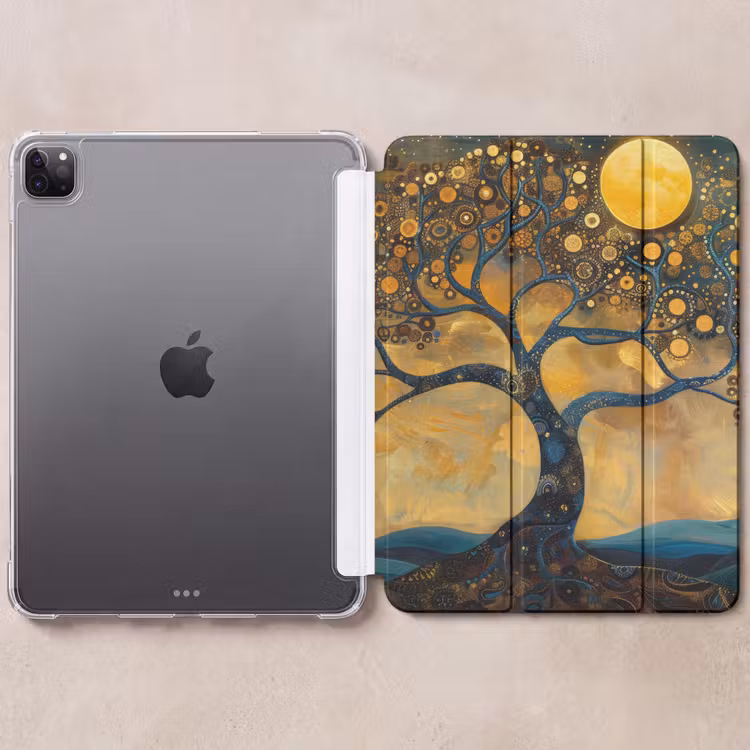 iPad-Hülle - Baum - Industriell - Abstrakt - Gelb — 6