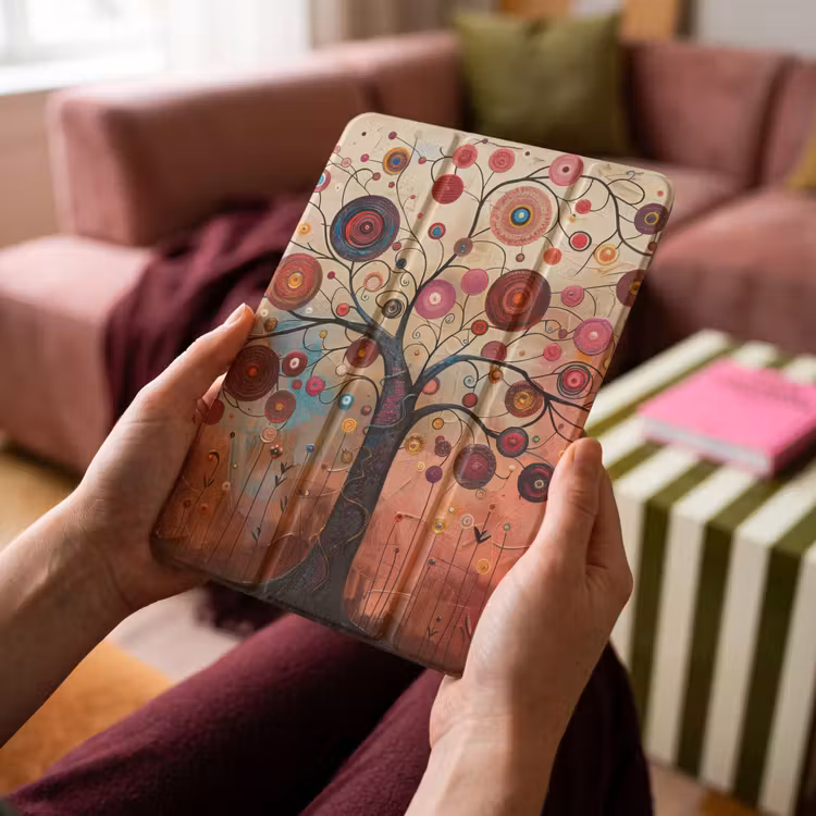 iPad-Hülle - Baum - Lila - Abstrakt - Kunst — 4
