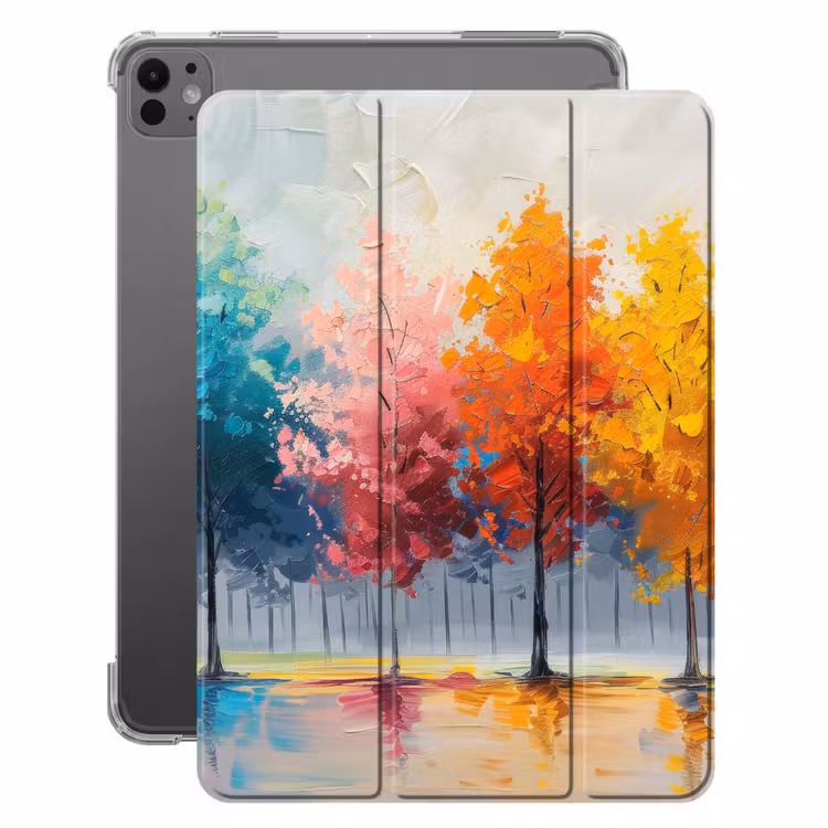 iPad-Hülle - Bäume - Farbenfroh - Natur - Abstrakt — 1