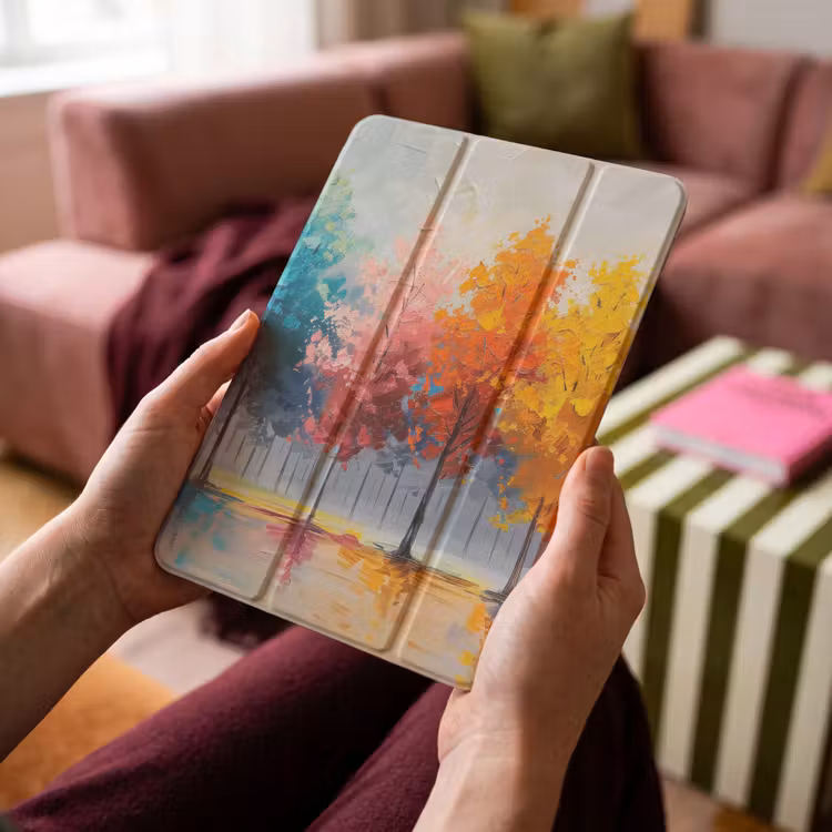 iPad-Hülle - Bäume - Farbenfroh - Natur - Abstrakt — 4